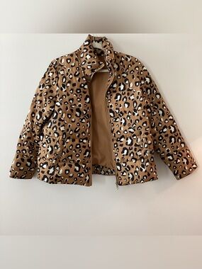Who What Wear Leopard Print Puffer Jacket